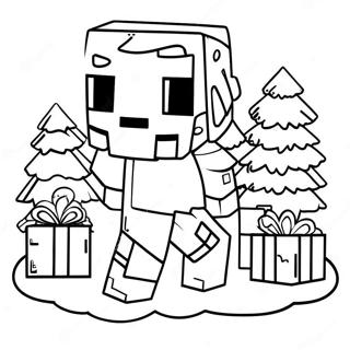Minecraft Jul Farvelægningssider