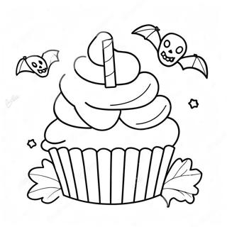 Skraemmende Halloween Cupcake Farveside 50315-41954