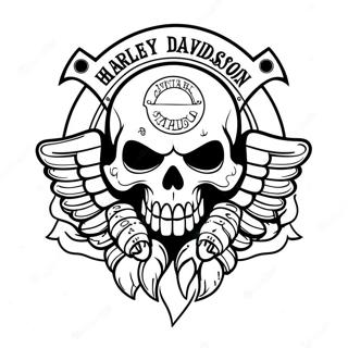 Kranie Harley Davidson Logo Farveside 51204-42652