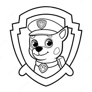 Farverig Paw Patrol Badge Farveside 51395-42801