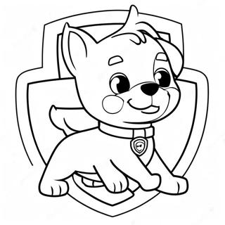 Farverig Paw Patrol Badge Farveside 51395-42802