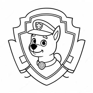 Farverig Paw Patrol Badge Farveside 51395-42803