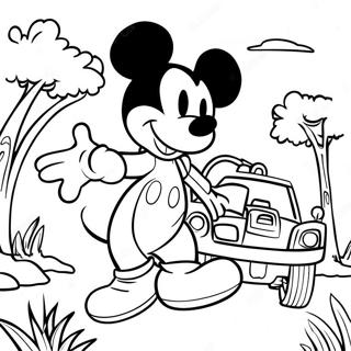 Mickey Mouse Safari Eventyr Farveside 51544-42923