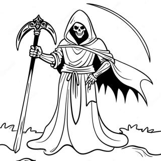 Truende Daemon Grim Reaper Med Segl Farveside 52136-43386