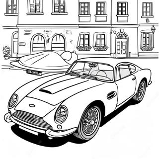 Klassisk Aston Martin Sportsvogn Farveside 52737-43862