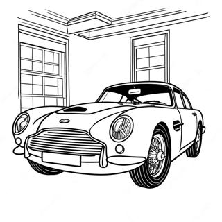 Klassisk Aston Martin Sportsvogn Farveside 52737-43863