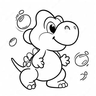 Yoshi Med Farverige Aeg Farvelaegningsside 53358-44349