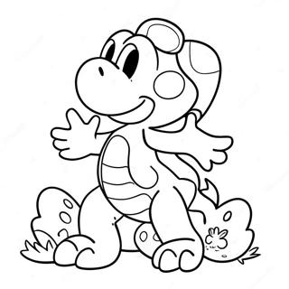 Yoshi Med Farverige Aeg Farvelaegningsside 53358-44350