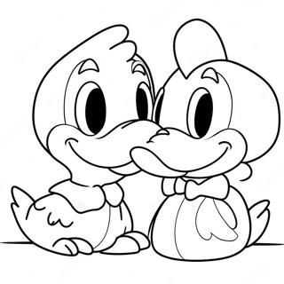 Donald Og Daisy And Farveside 53458-44412