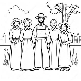 Amish Familie Samling Farveside 53489-44437