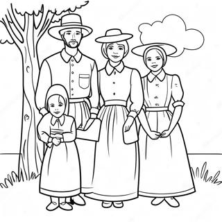 Amish Familie Samling Farveside 53489-44438