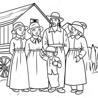 Amish Familie Samling Farveside 53489-44589