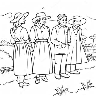 Amish Familie Samling Farveside 53489-44590