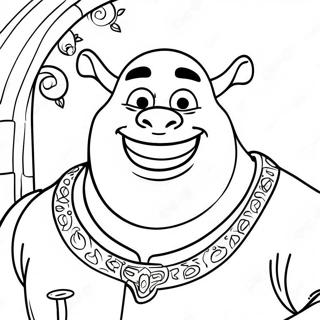 Shrek Med Et Stort Smil Farveside 53749-44797