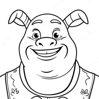 Shrek Med Et Stort Smil Farveside 53749-44798