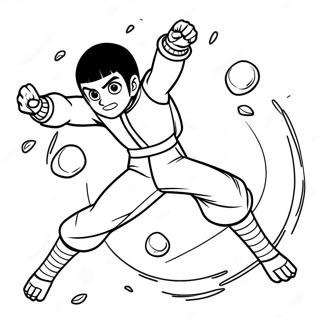 Rock Lee I Dynamisk Pose Farveside 53779-44825