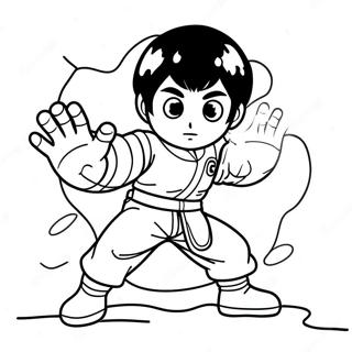 Rock Lee I Dynamisk Pose Farveside 53779-44826