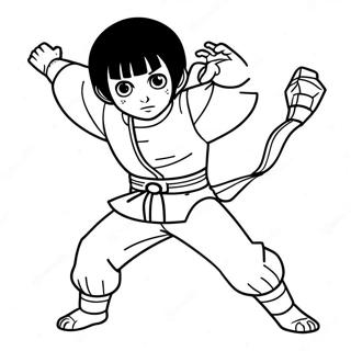 Rock Lee I Dynamisk Pose Farveside 53779-44828