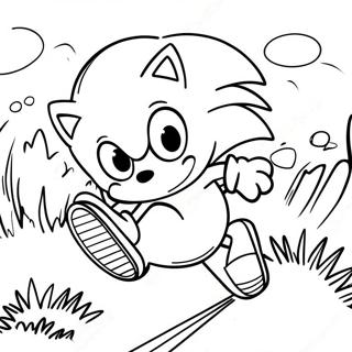 Sonic The Hedgehog Der Suser Gennem Green Hill Zone Farveside 5383-4309