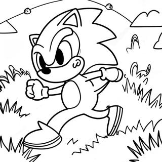 Sonic The Hedgehog Der Suser Gennem Green Hill Zone Farveside 5383-4311