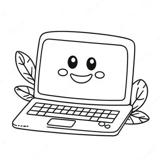 Sod Laptop Med Smiley Ansigt Farveside 54412-45302