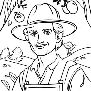 Johnny Appleseed Farvelægningssider