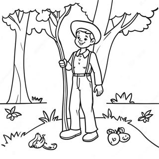 Johnny Appleseed Farvelægningssider