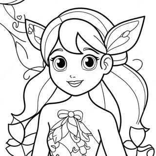 Winx Club Flora Farvelægningssider