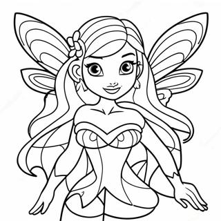 Winx Club Flora Farvelaegning 54711-45542