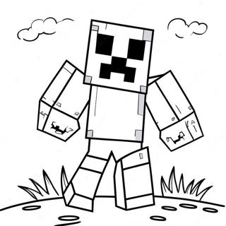 Minecraft Creeper I Aktion Farveside 54752-45568