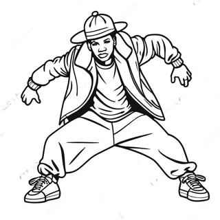 90ernes Hip Hop Danser Farveside 55062-45817