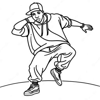 90ernes Hip Hop Danser Farveside 55062-45818