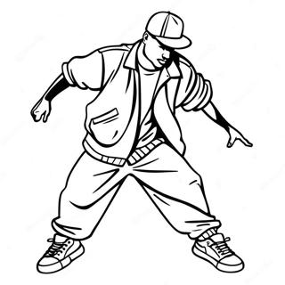 90ernes Hip Hop Danser Farveside 55062-45819