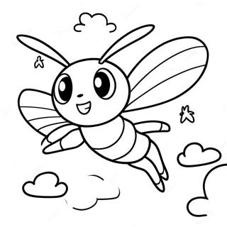 Beedrill Flyvende I Himlen Farveside 55732-46347