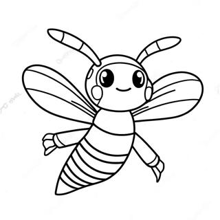 Beedrill Flyvende I Himlen Farveside 55732-46348