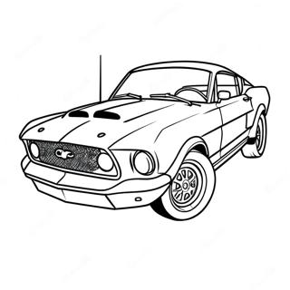 Mustang Racer Bil Farveside 55901-46483