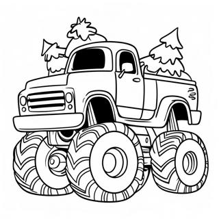 Festlig Jule Monster Truck Farveside 56172-46700