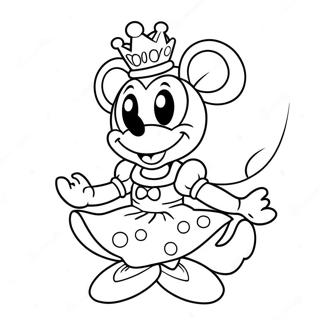 Sod Prinsesse Minnie Mouse I En Kjole Farveside 56262-46779