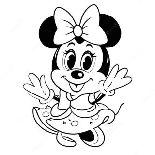 Sod Prinsesse Minnie Mouse I En Kjole Farveside 56262-46780