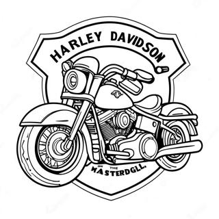 Harley Davidson Logo Farvelaegningsside 56361-46862