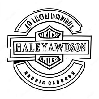 Harley Davidson Logo Farvelaegningsside 56361-46864