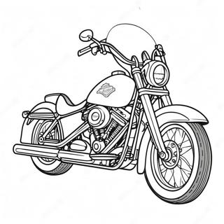 Klassisk Harley Davidson Motorcykel Farvelaegningsside 56362-46846