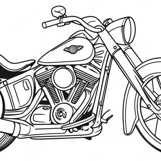 Klassisk Harley Davidson Motorcykel Farvelaegningsside 56362-46848