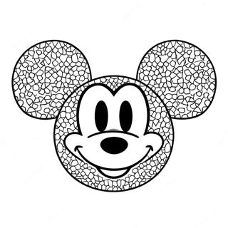 Glitrende Mickey Orer Farvelaegningsside 56372-46858