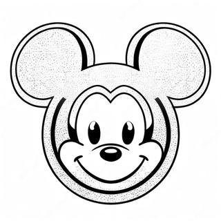 Glitrende Mickey Orer Farvelaegningsside 56372-46860