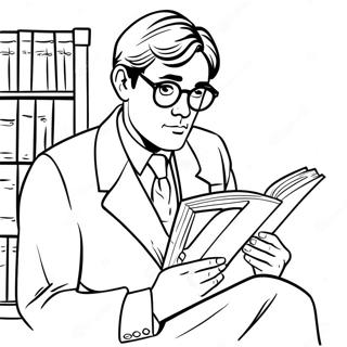 Atticus Finch Laeser En Bog Farveside 57324-47677