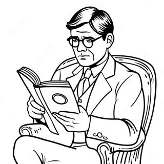 Atticus Finch Laeser En Bog Farveside 57324-47680