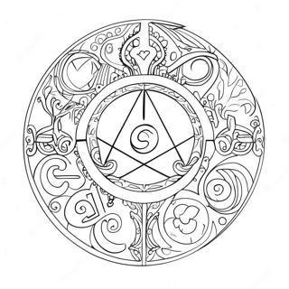 Wicca Symboler Farveside 57654-47932