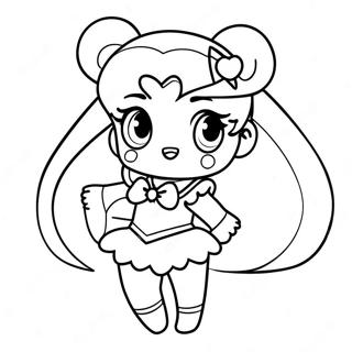 Chibi Sailor Moon Farvelægningssider