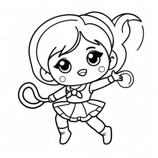 Chibi Sailor Moon Farvelægningssider